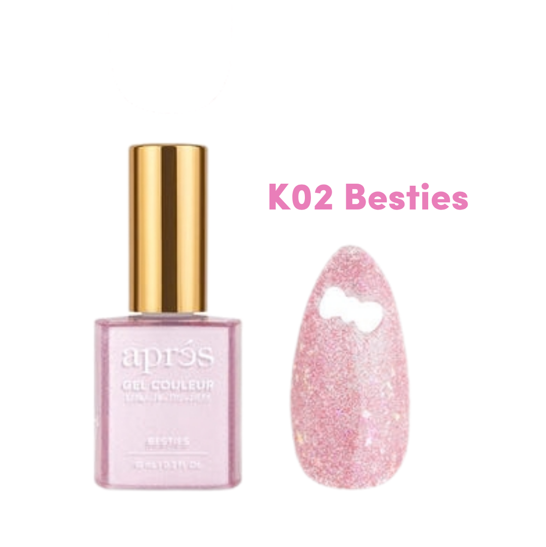 Apres Gel Couleur Kuromi™ Naughty and Nice Flash Glitter Gel Couleur (10ml?