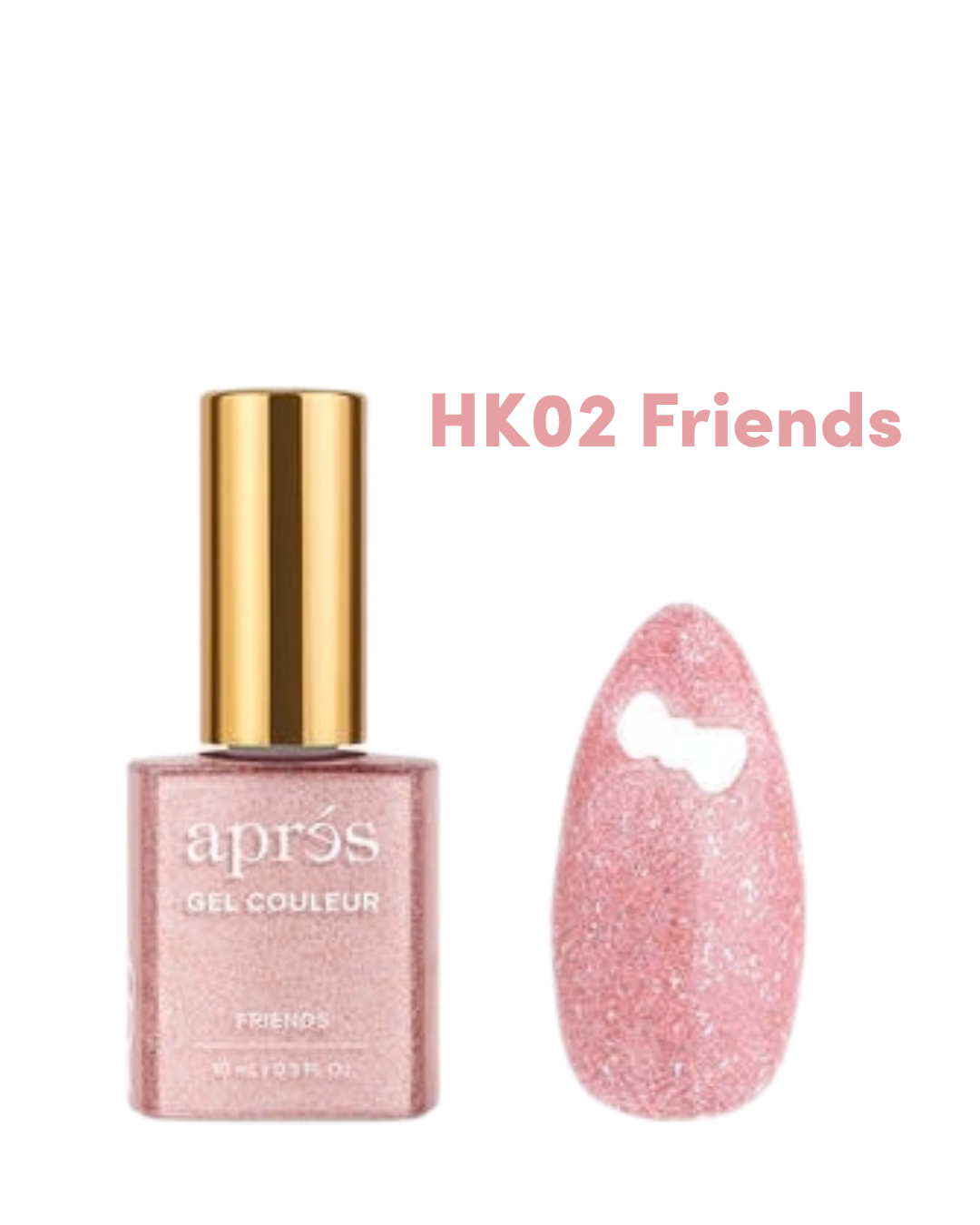 Apres Gel Couleur Hello Kitty® Best Friends Flash Glitter Gel Couleur (Set of 5), 10ml