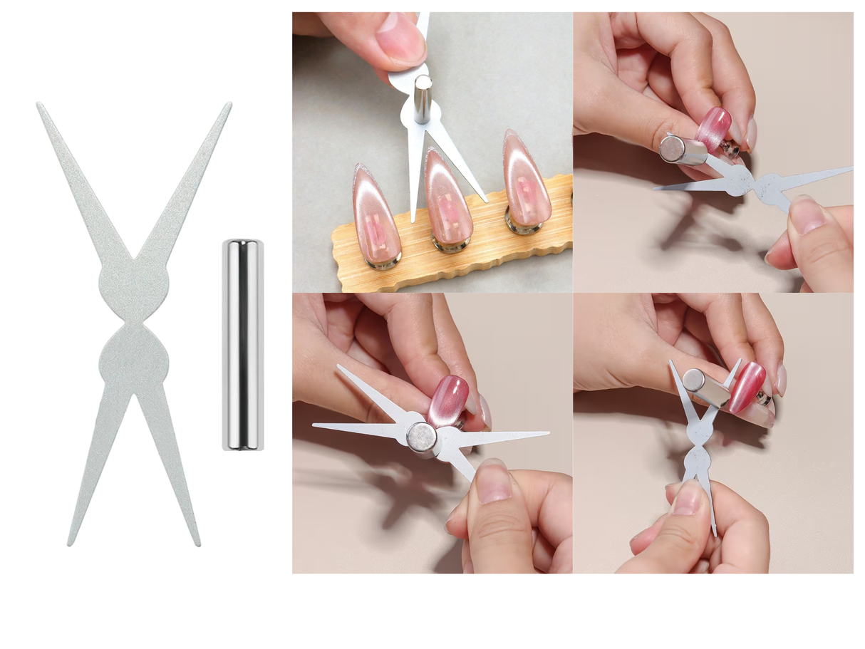 JNBS French Tip Nail Magnet Set