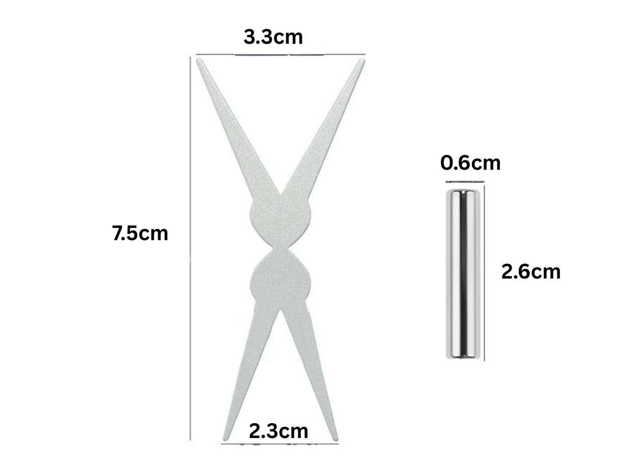 JNBS French Tip Nail Magnet Set