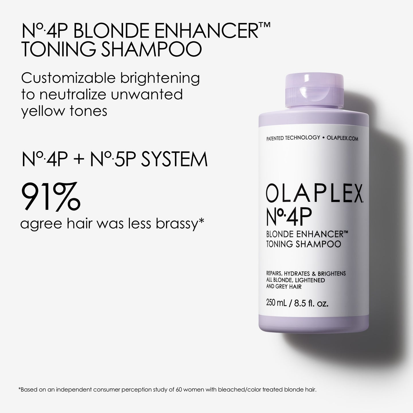 OLAPLEX No.4P Blonde Enhancer Toning Hair Shampoo 33.8oz