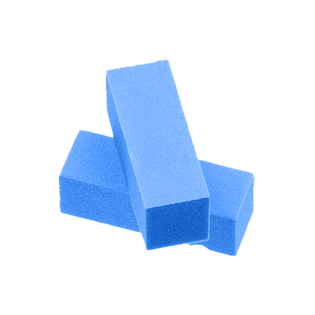 JNBS Nail Buffer Block 3 Way Blue