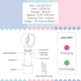 ZERQ9 Eyelash Extension Rechargeable Portable Fan