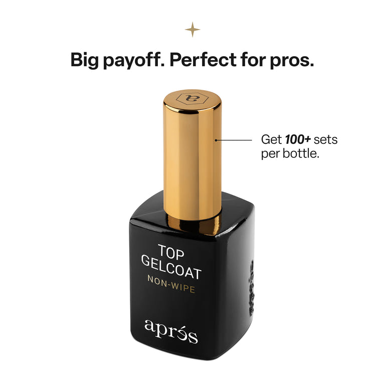 Apres NON WIPE Glossy Gel Top Coat (2 Sizes) - HEMA-Free & TPO-Free