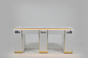 JNBS Royal Double Manicure Table with Ceramic Table Top (Please Call JNBS to Order)