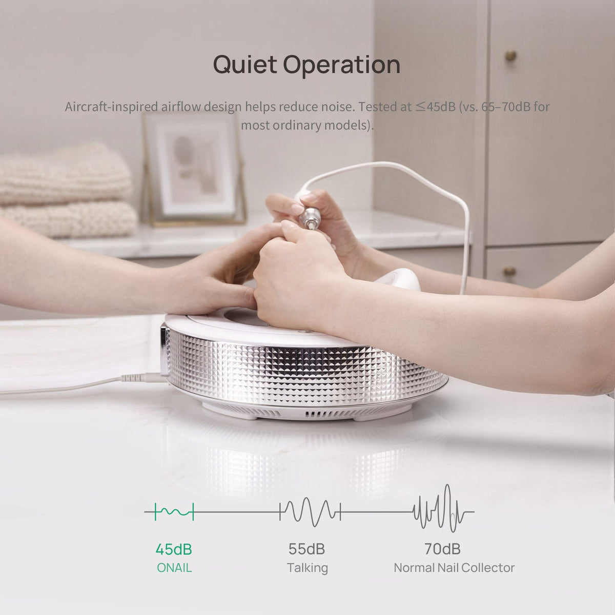 ONAIL Tornado No.1 Plug-in Nail Dust Collector | Professional Salon Vacuum