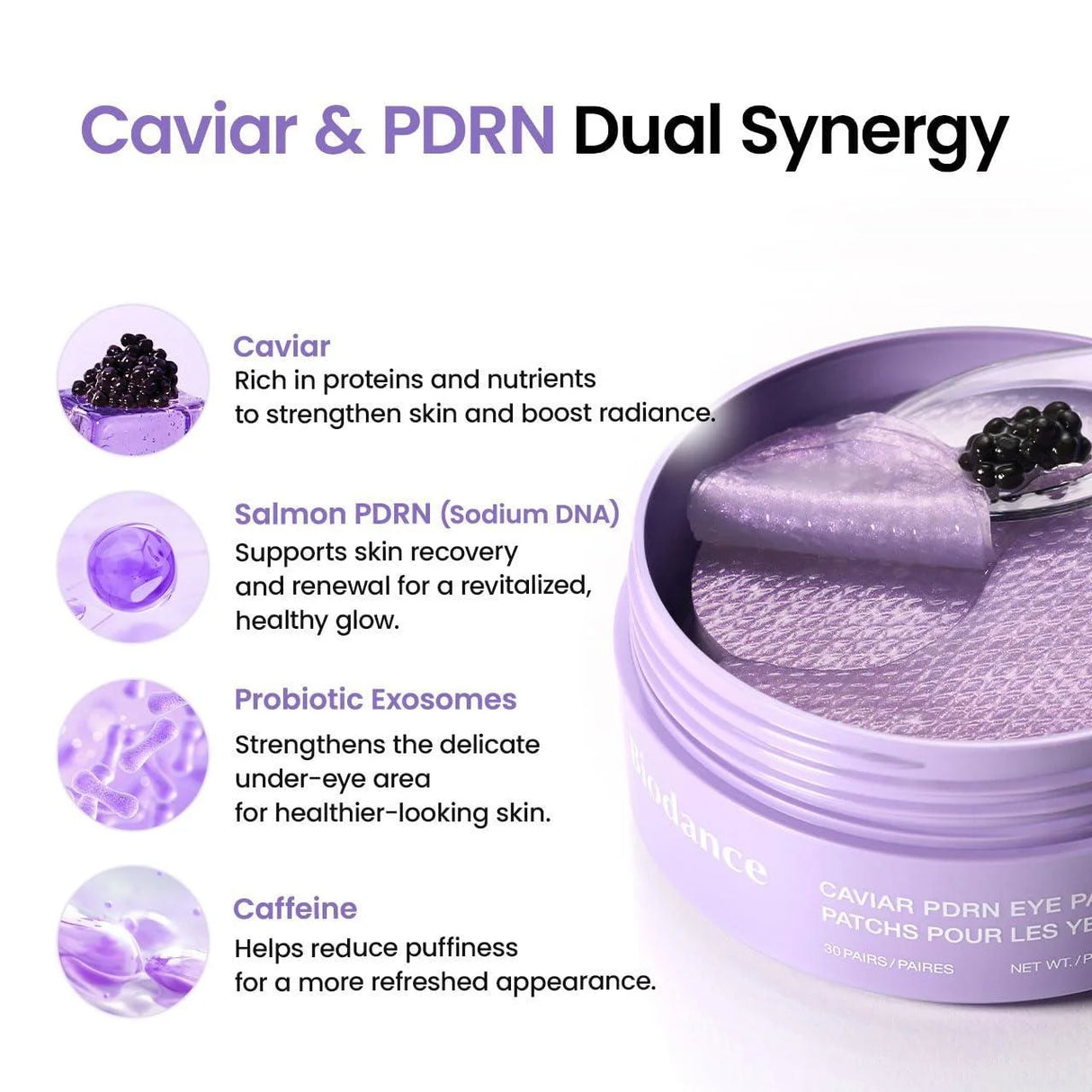 Biodance Caviar PDRN Eye Patches (30pcs)