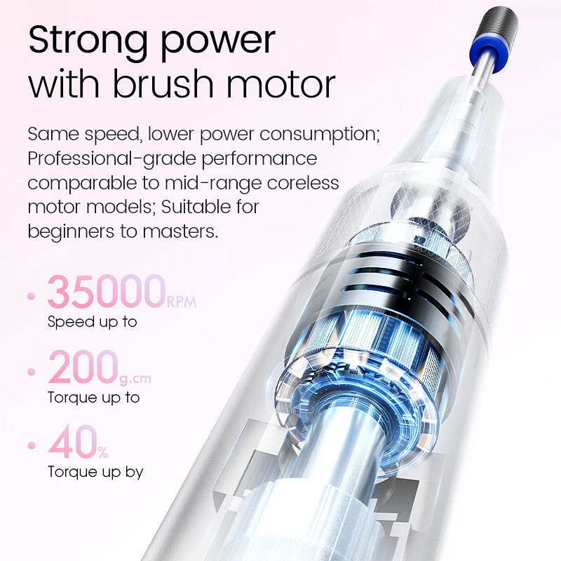 L'UGX LG602S Professional Cordless Nail Drill 35,000 RPM