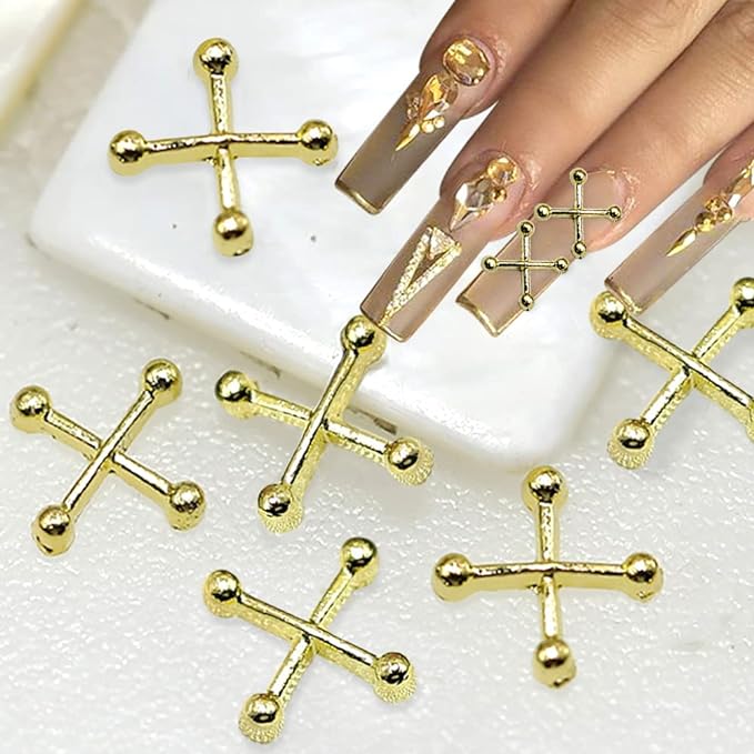 JNBS Nail Charm Metal Cross 7365 (30pcs)