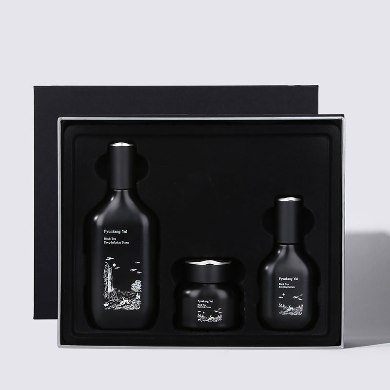 PYUNKANG YUL Black Tea Line Gift Set (Toner,Serum,Cream)