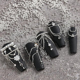 JNBS 3D Nail Art Mini Caviar Beads (Silver) 6 grid 0.5mm-1mm