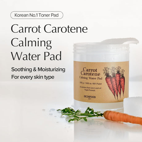 SKINFOOD Carrot Carotene Calming Water Pad 250g (60ea)