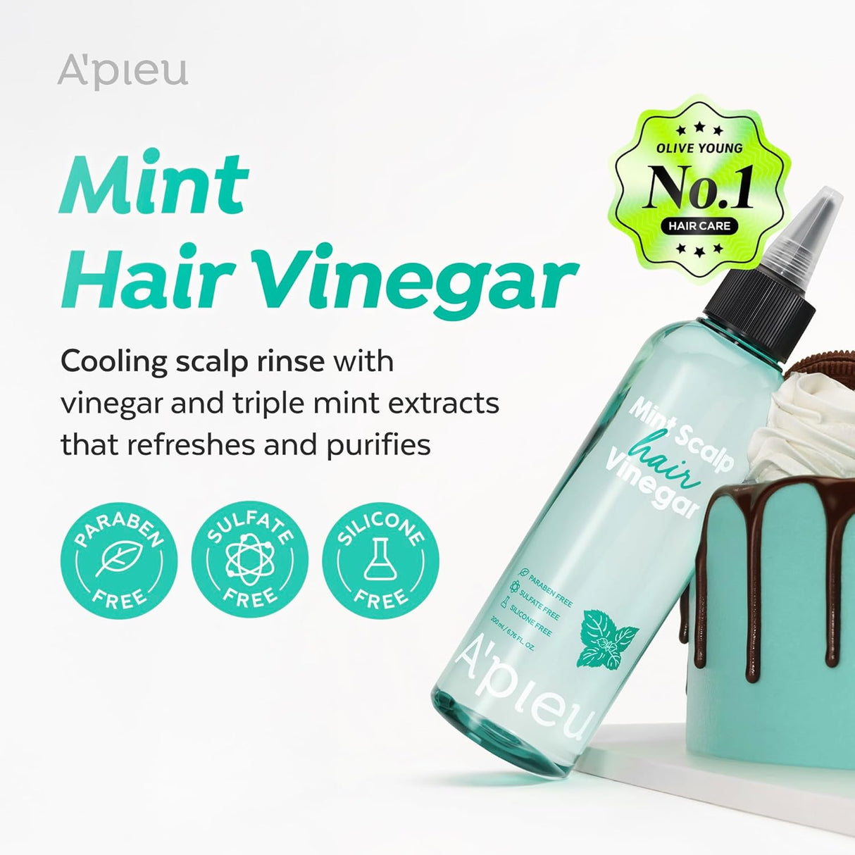 A'PIEU Mint Scalp & Hair Vinegar