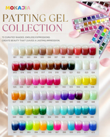 MOKAJIA 72-Color Potato Mud Painting Gel Set | Solid UV/LED Nail Art Gel