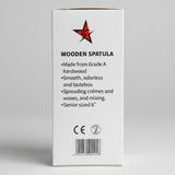 Silver Star Wood Stick Spatula 6" (500pcs)