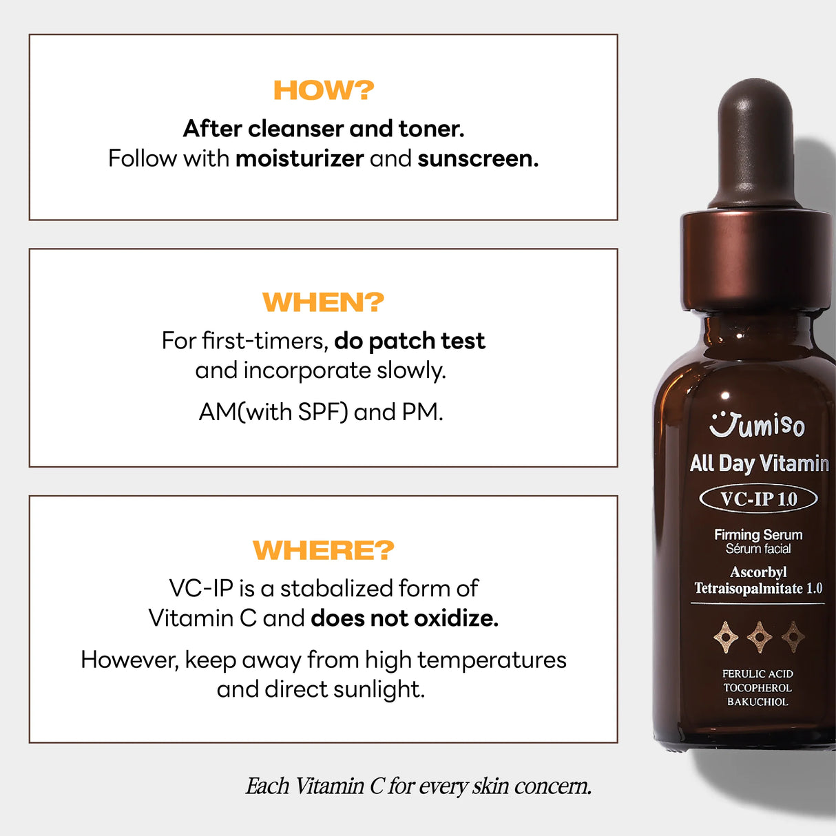 JUMISO All Day Vitamin VC-IP 1.0 Firming Serum 30ml