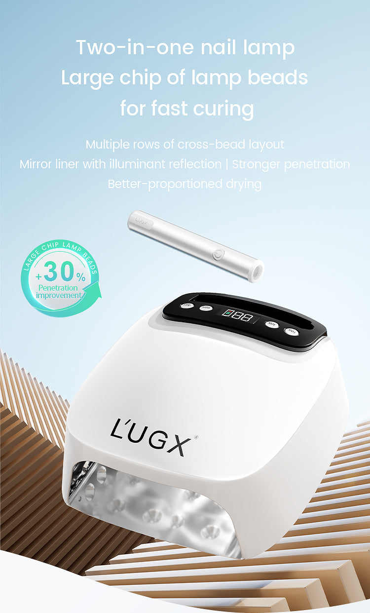 L'UGX LG-801 2-in-1 UV LED Nail Lamp & Handheld Curing Light / PLUG IN