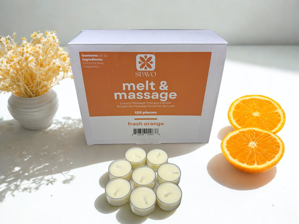 Spavo 4-in-1 Massage Candle 0.5 OZ - 6 Scents collection - 100/120PCS