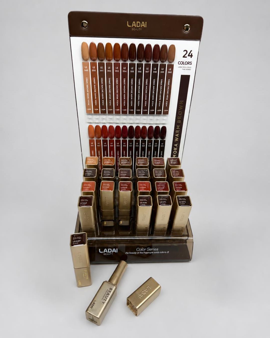 Ladai Beauty - "Moka Warm Brown Series" Gel Polish Set (24 Colors + Display)