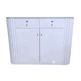 Nail White Tambour Reception Desk (Please Call JNBS to Order)