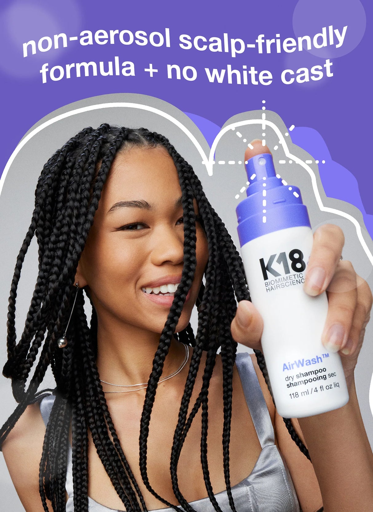 K18 Biomimetic Hairscience AirWash Dry Shampoo 4 fl. oz.