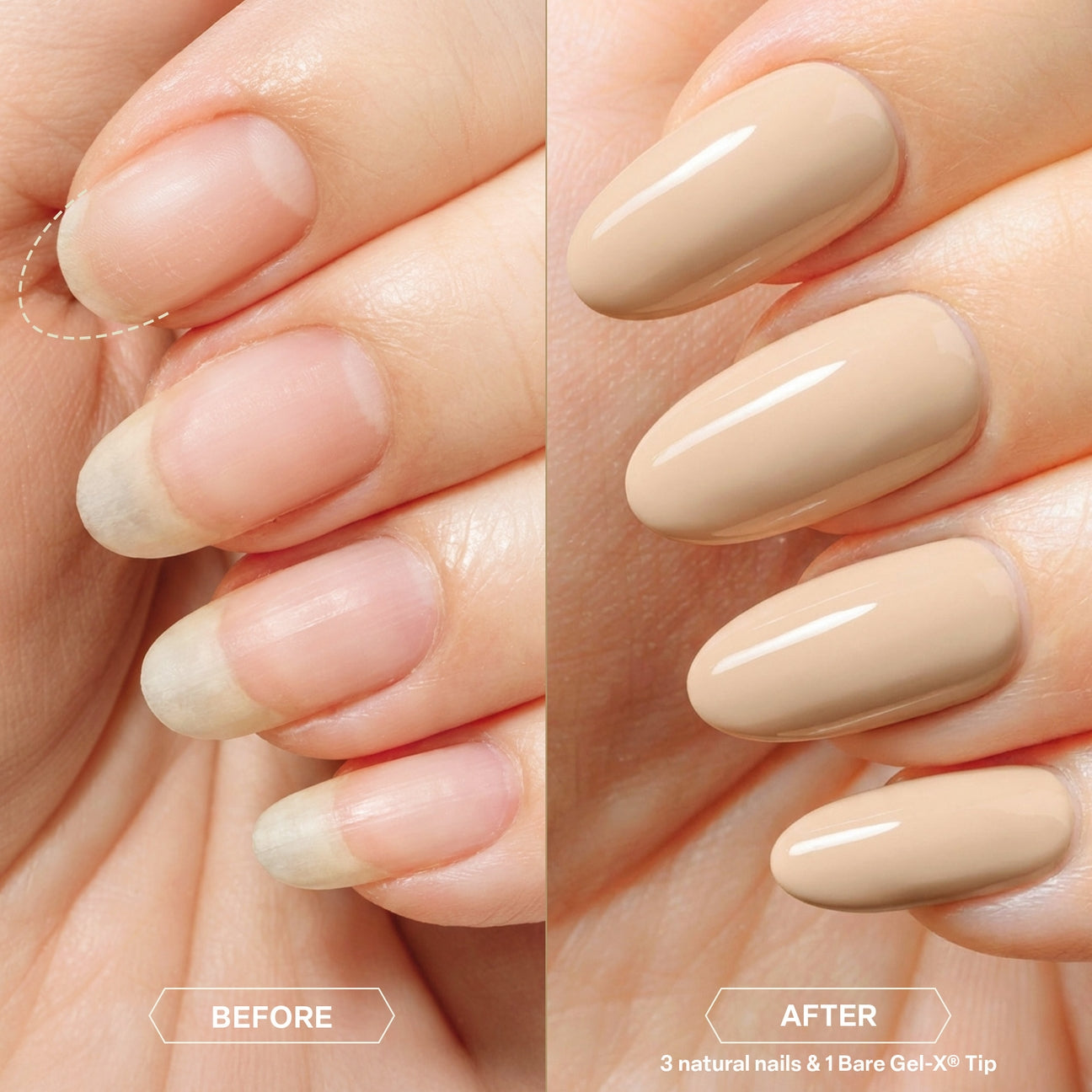 Aprés Bare Gel-X® Extension Tips | Ultra-Thin Natural Finish