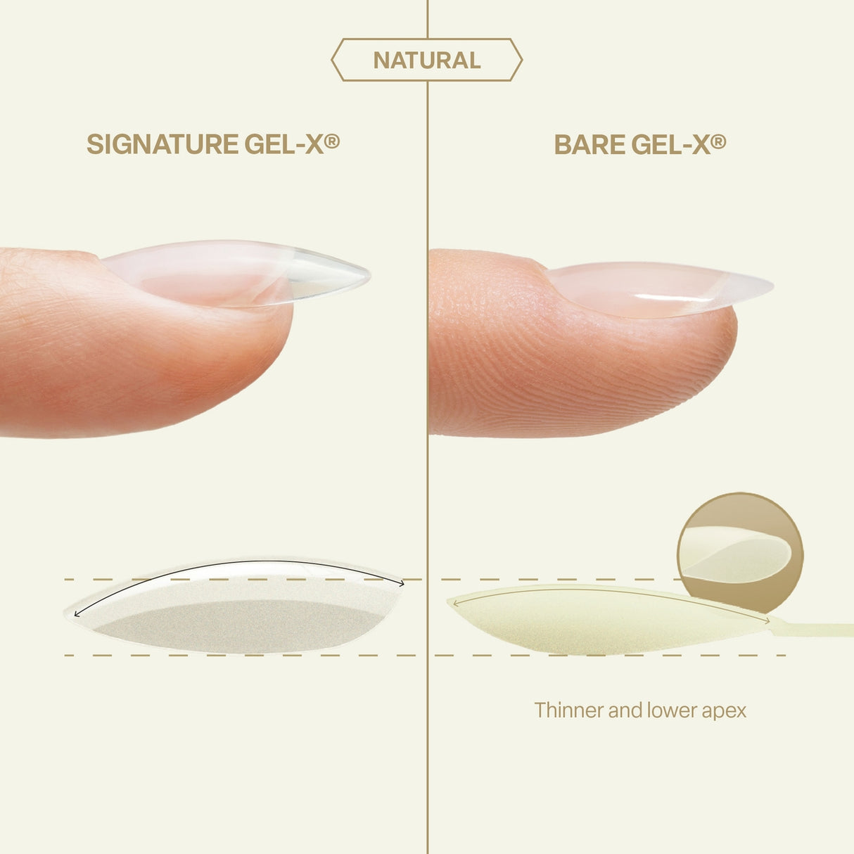 Aprés Bare Gel-X® Natural Box of Tips (16 sizes, 280pcs)