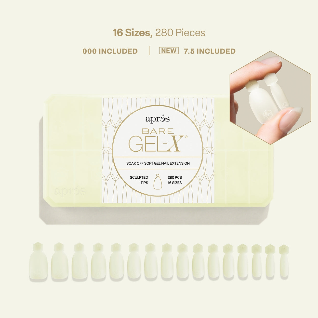 Aprés Bare Gel-X® Extension Tips | Ultra-Thin Natural Finish