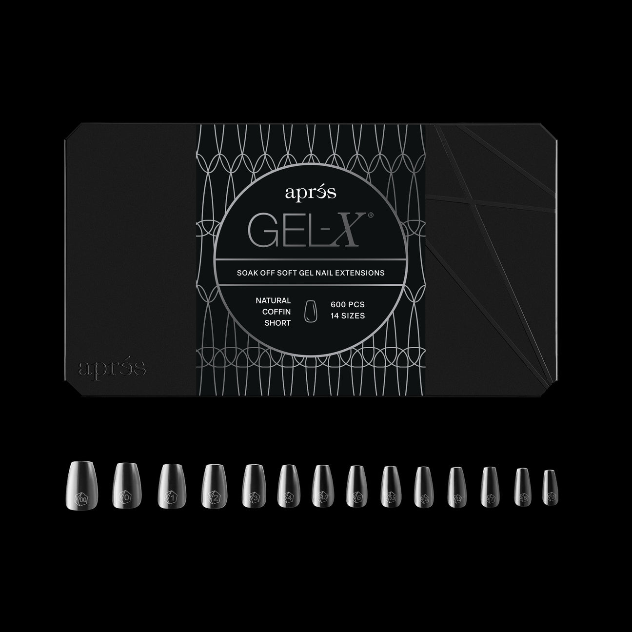 Apres Gel X™ Box of 600pcs 2.0 Natural Coffin Tips – Jessica Nail