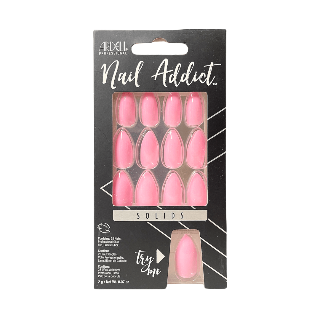 Ardell Nail Tips Set Nail Addict Solids Luscious Pink