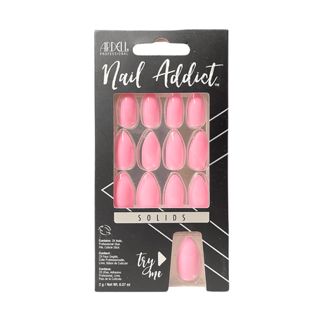 Ardell Nail Tips Set Nail Addict Solids Luscious Pink