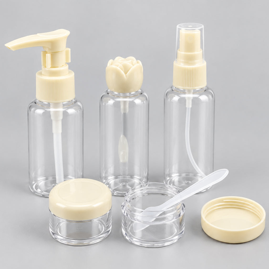 JNBS Empty Travel Bottle Liquid Containers ( Set of 6pcs - Assorted color)