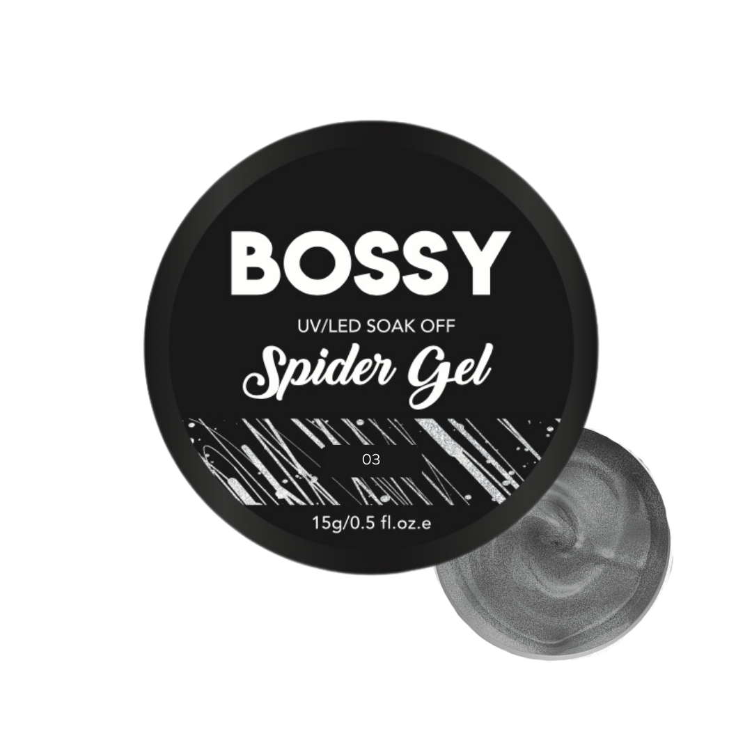 BOSSY Spider Gel (15g) 03 Dark Silver