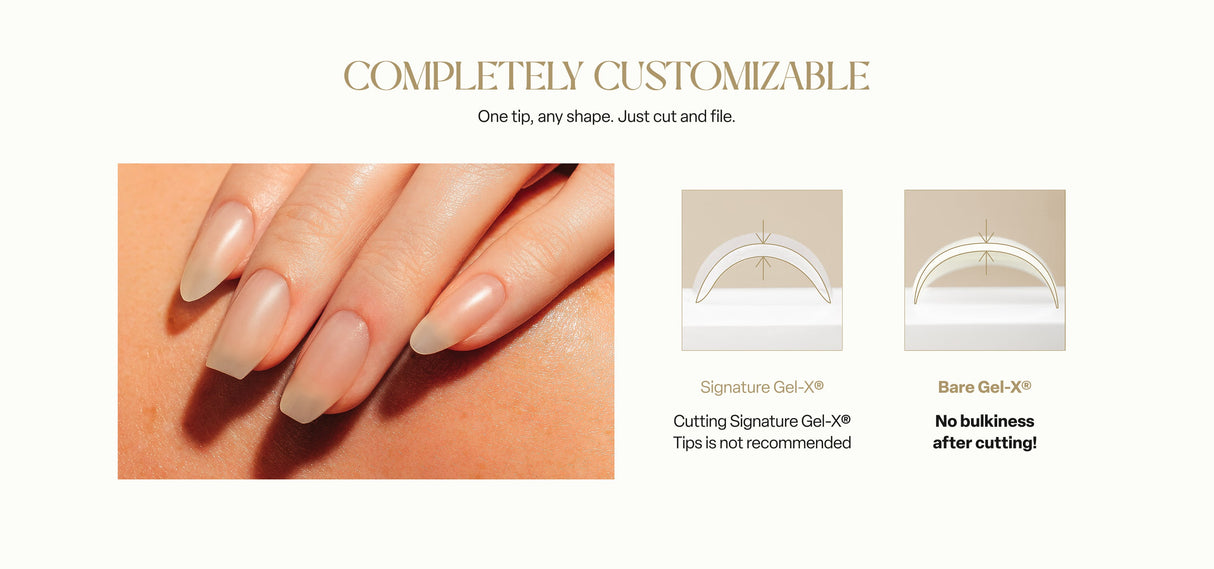 Aprés Bare Gel-X® Natural Box of Tips (16 sizes, 280pcs)