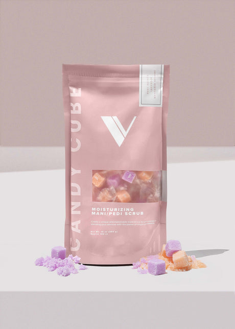 V Beauty Pure Moisturizing Mani and Pedi Scrub (100pcs) Candy Cubes