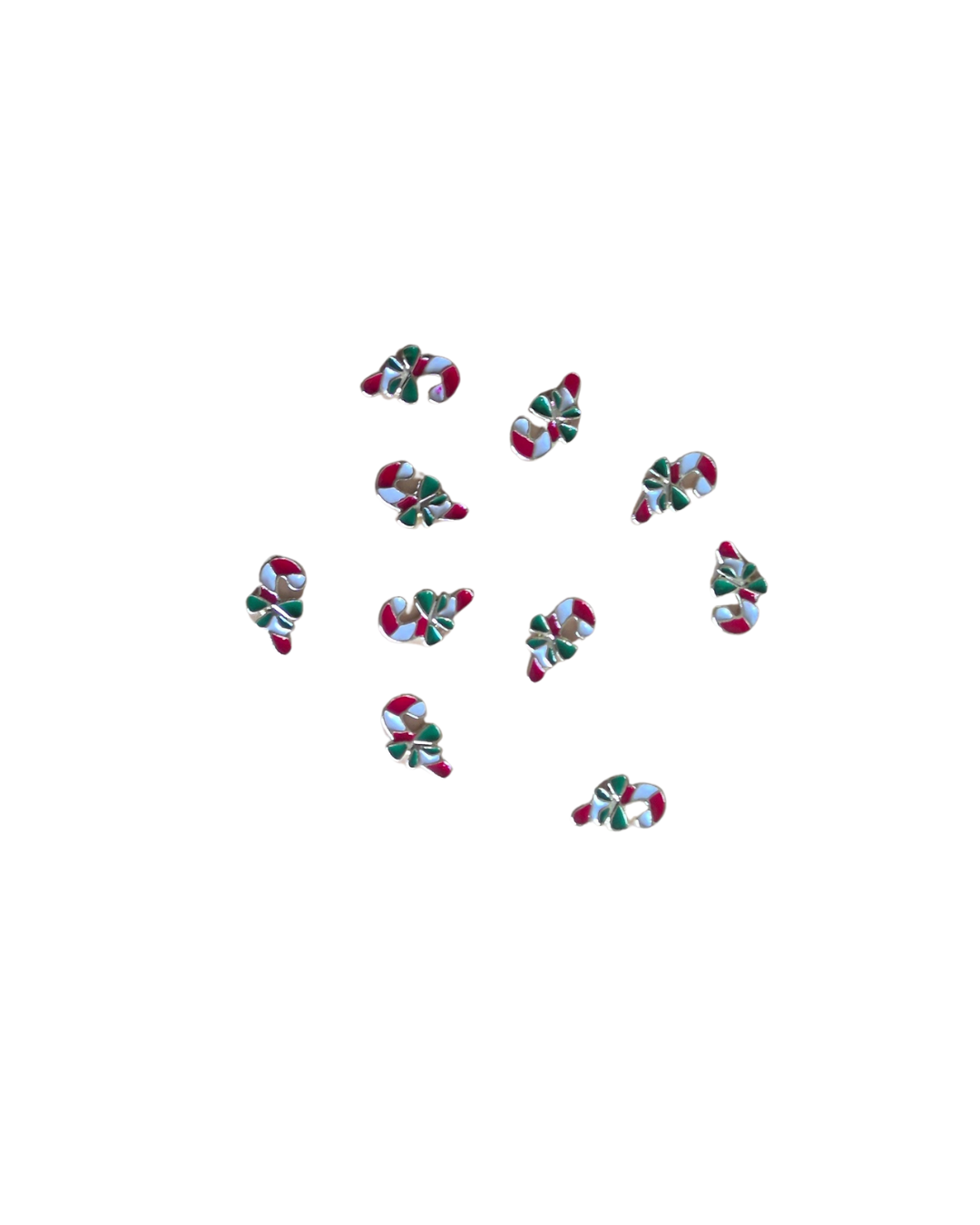 JNBS Nail Charm Festive Candy Cane (10pcs/bag) 8808