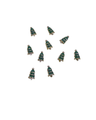 JNBS Nail Charm Festive Christmas Tree (Various Styles) (10pcs/bag)