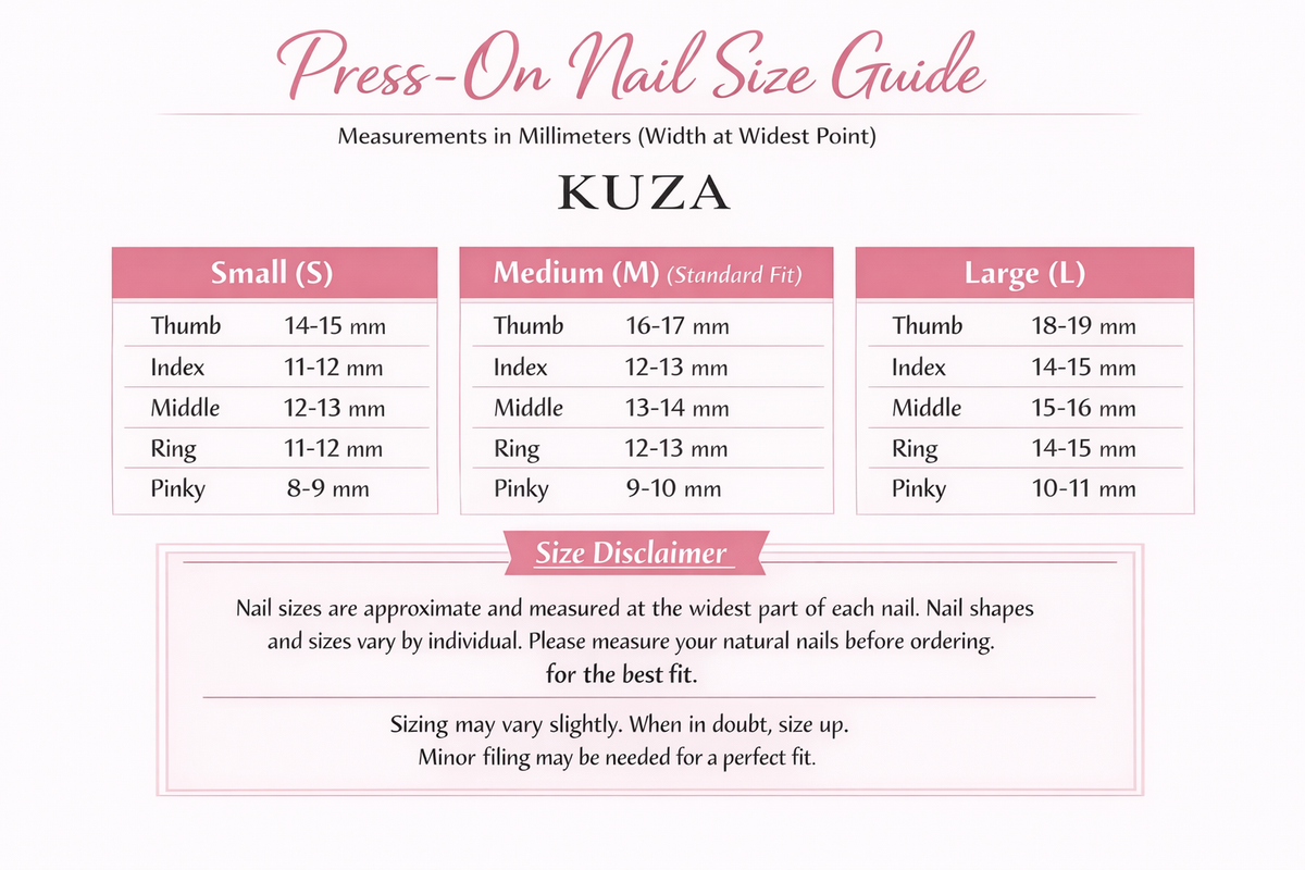 KUZA Press On Nails - Square short Glitter and Golden lines Design - 8949/8950/8951