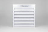 Nail Rack White Silver 2 levels Wall Mount (Please Call JNBS to Order)