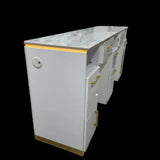 JNBS Royal Double Manicure Table with Ceramic Table Top (Please Call JNBS to Order)