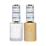DND DIVA Duo Gel Matching Color 001 Icy Glitz