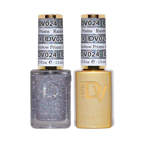 DND DIVA Duo Gel Matching Color 024 Rainbow Prisms