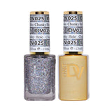 DND DIVA Duo Gel Matching Color 025 Chunky Holo