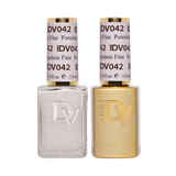 DND DIVA Duo Gel Matching Color 042 Porcelain Fine