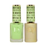 DND DIVA Duo Gel Matching Color 118 Pale Kiwi