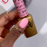 DND DIVA Duo Gel Matching Color 137 Little Pink Dress