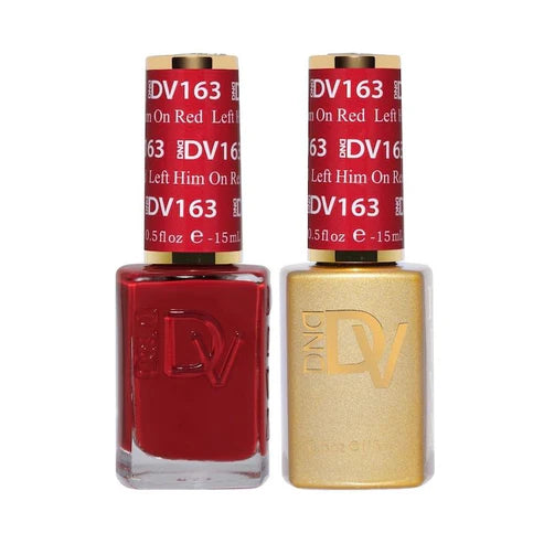 DND DIVA Duo Gel Matching Color 163 Left Him On Red