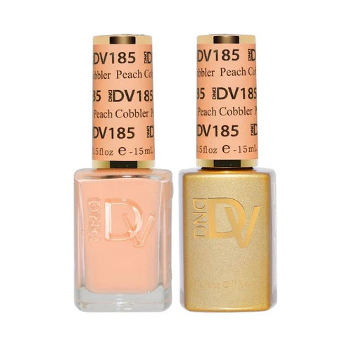 DND DIVA Duo Gel Matching Color 185 Peach Cobbler