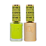 DND DIVA Duo Gel Matching Color 188 Highlighter Yellow