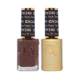 DND DIVA Duo Gel Matching Color 240 Deep Taupe